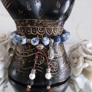 Sodalite~ Stretch Bracelet~ Emotional Balance & Clarity